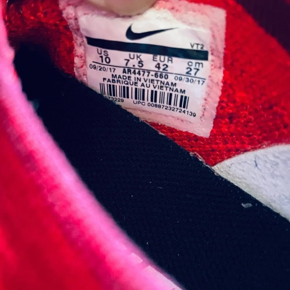 Nike Air VaporMax Moc 2 iD factory custom Red LaceLess Women's 10 US 42 EUR - Picture 9 of 9
